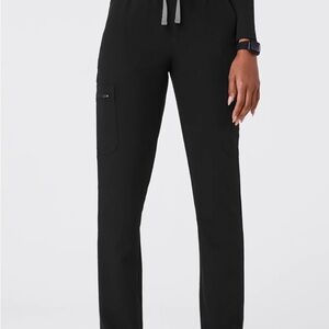 Figs Black Women's High Waisted Dowa Scrub Pants